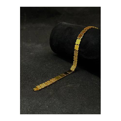 10.40 gr (GRAM) Kalemli Parlak Yonca Bileklik 22 Ayar Altn