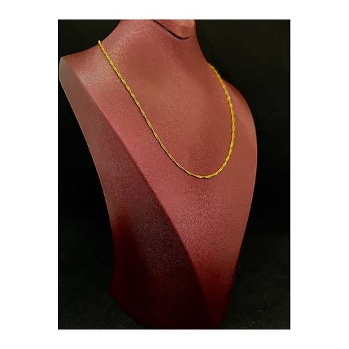2.30 gr (GRAM) Singapur Zincir Kolye Zincir 45 Cm 22 Ayar Altn