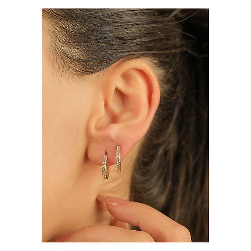 2  Gr (gram) Tal Halka Kpe Gizli Kilit  15   mm 14 Ayar Altn