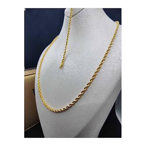 4.20 gr (GRAM) Orta Boy Burgu Halat Kolye Set 14 Ayar 1,5mm