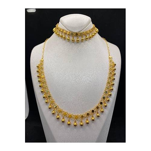 18 gr (GRAM) Altn Kini Set (KOLYE-KNYE) 14 Ayar Altn