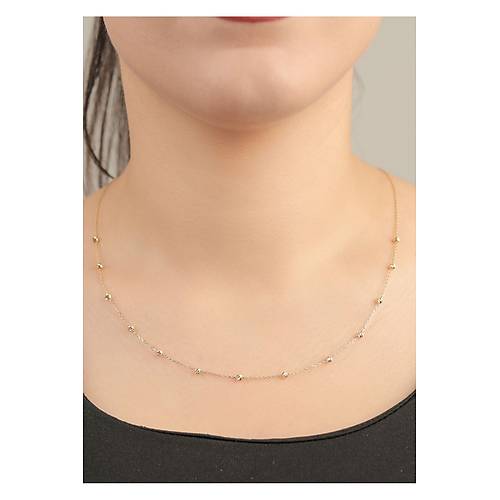 2.20 gr (GRAM) Dorika Kolye 14 Ayar Altn 50 Cm