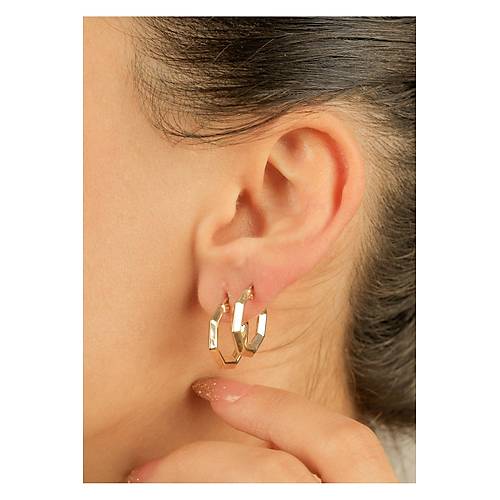 2 gr (GRAM) Halka Altgen  Kpe 20 mm 14 Ayar Altn (rose-sar-beyaz-yeil)