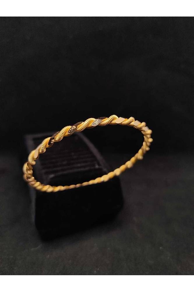 25 gr (GRAM) Paftalı Burma Bilezik 22 Ayar Altın