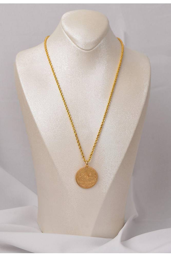 10,60 gr (GRAM) Tam Reşat Kolye 14 Ayar Altın
