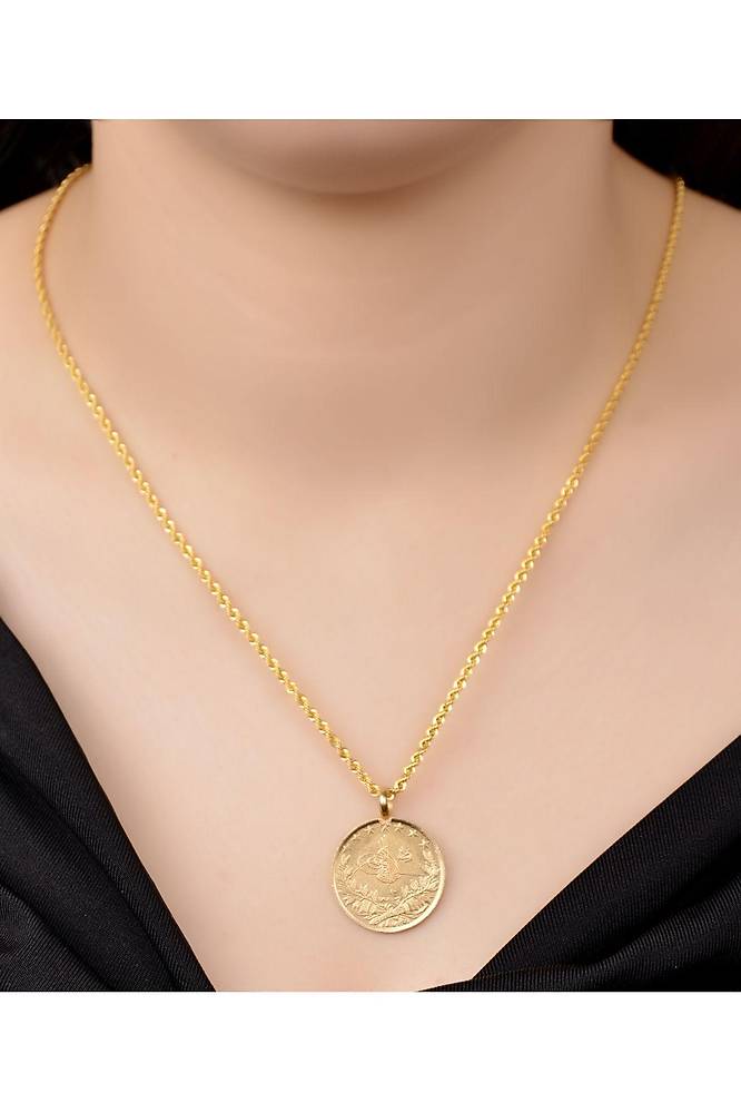 10,60 gr (GRAM) Tam Reşat Kolye 14 Ayar Altın
