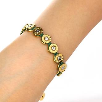 Rodyum beyaz alt�n kaplama mermiden imal paracord bileklik