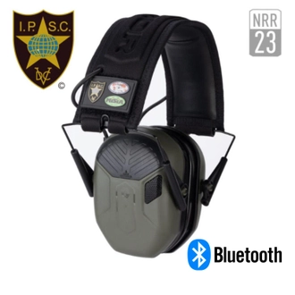 EARMOR M300T Bluetooth Elektronik At�� Kulakl��� Kulak Koruma -IPSC Versiyon (Ye�il)
