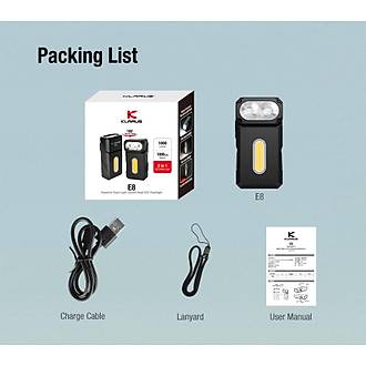 KLARUS E8 Triple-Light EDC El Feneri 1000 l�men