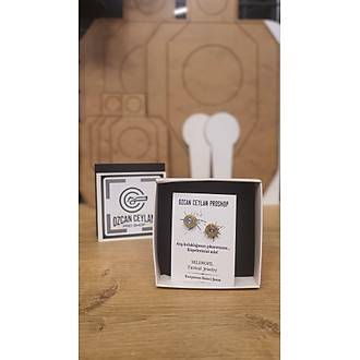 Rodyum beyaz alt�n kaplama her �apta mermi k�peler anti alerjik