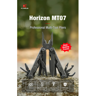 Klarus Horizon MT07 Black Stonewash 20 Fonksiyonlu Multi-Tool (K�l�fl�)