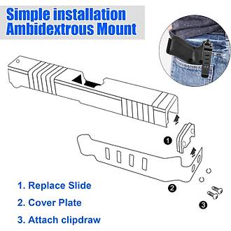 OCPROSHOP Glock Gen 1-4 ��in Gizli Ta��ma Kemer Klipsi