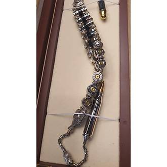 Selenofil Mermi Tasar�m 925 Ayar G�m�� Tespih Zaza Tespih