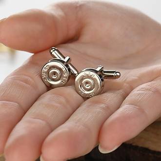 rodyum beyaz alt�n kaplamal� mermi kol d��mesi �ifti