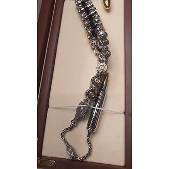 Selenofil Mermi Tasar�m 925 Ayar G�m�� Tespih Zaza Tespih