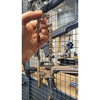 Selenofil Mermi Tasar�m 925 Ayar G�m�� Tespih Zaza Tespih