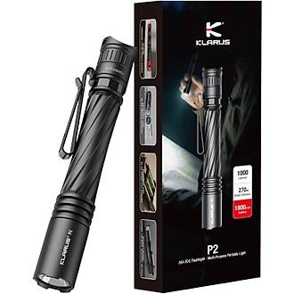 KLARUS P2 1000 L�men Kalem Tipi EDC Taktik Fener