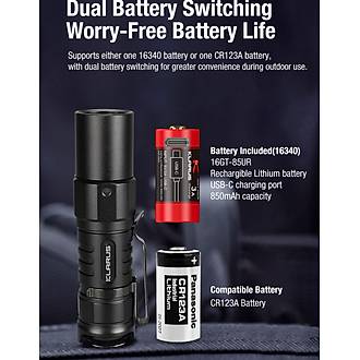 KLARUS XT1C Compact Dual-Switch Taktik Fener