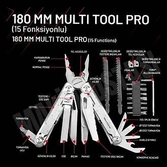 �zelta� Multi Tool 15 Fonksiyonlu 180 mm