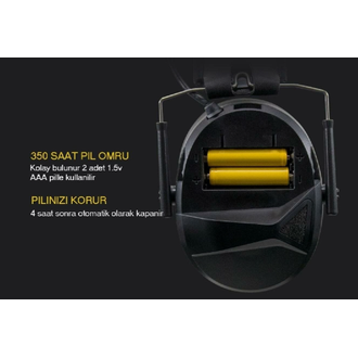 Opsmen Earmor Elektronik At�� Kulakl��� (Foliage Green) Zeytin Ye�ili M30-FG