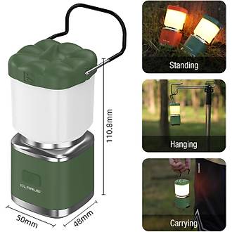 KLARUS CL8 �arjl� Kamp Feneri � Balkaba�� Formunda As�labilir I��k, �ki Renkli Ayd�nlatma