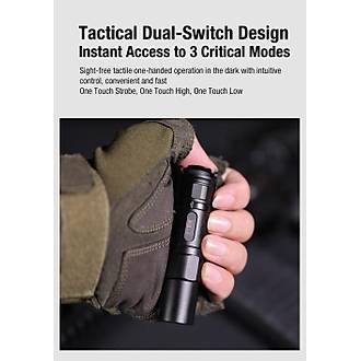 KLARUS XT1C Compact Dual-Switch Taktik Fener