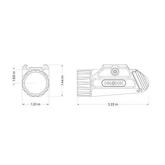 Holosun P.ID HC 1000 L�men Taktiksel Tabanca Feneri (23.000 Kandela)