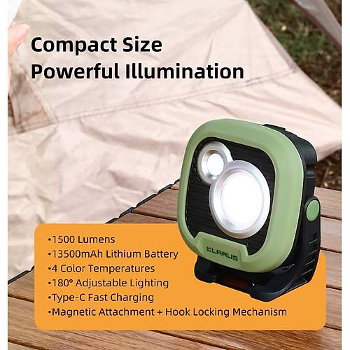 KLARUS WL3 arjl Kamp ve alma Lambas