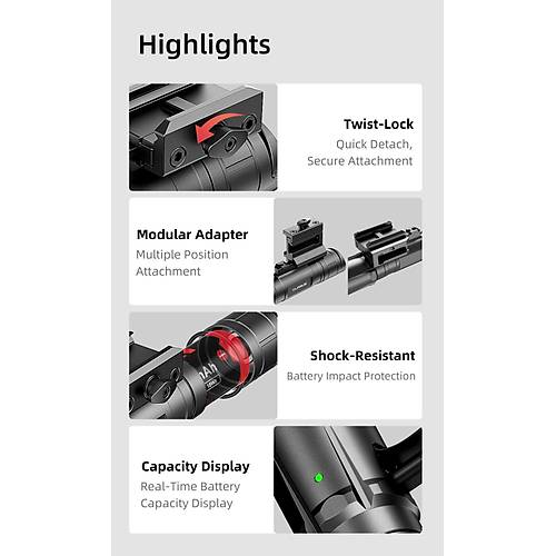 Klarus GL4 - Taktik Tfek Feneri