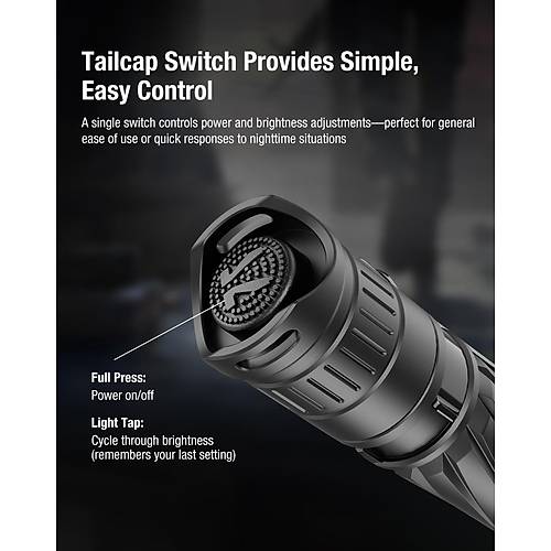 KLARUS P2 1000 Lmen Kalem Tipi EDC Taktik Fener