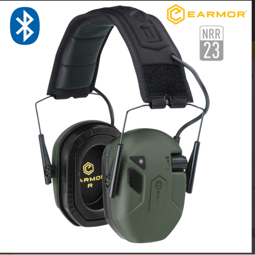 EARMOR M300T Bluetooth Elektronik At Kulakl Kulak Koruma (Foliage Green) Yeil