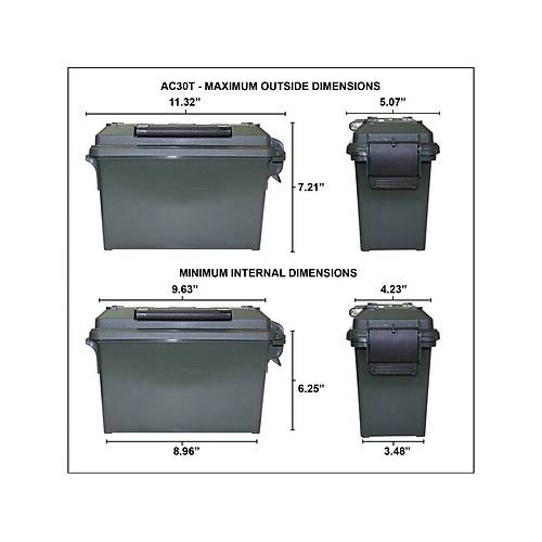 MTM PLAST�K M�H�MMAT KUTUSU, AC30T- Orman Ye�ili