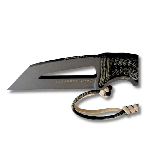 EVA TACTICAL DEFENDER MINI � B�hler N690 �elik Kompakt Taktik B��ak (Paracord Sap & Kydex K�l�f)