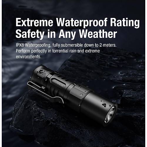 KLARUS XT1C Compact Dual-Switch Taktik Fener