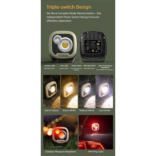 KLARUS WL3 arjl Kamp ve alma Lambas