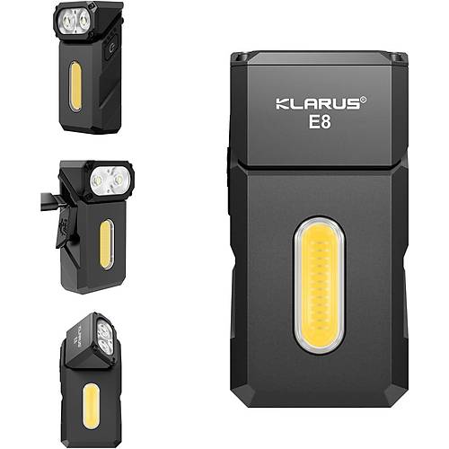 KLARUS E8 Dual-Light EDC El Feneri 1000 lmen