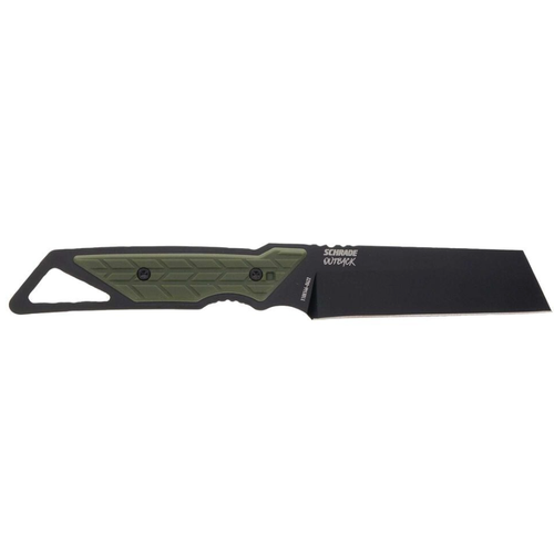 Schrade Outback Cleaver Fixed Blade Aus-8 Overmolded Sabit Bak 1182498
