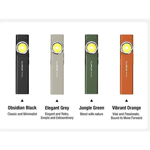 Klarus E5 Plus  Ultra nce, Manyetik, arjl LED Fener