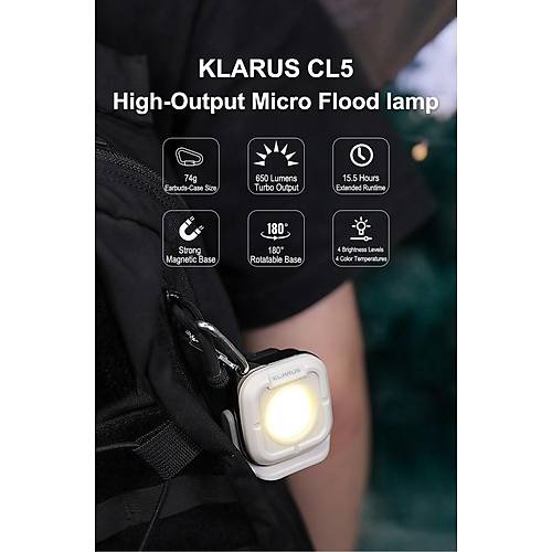 KLARUS CL5 Mini Fener 650 Lmen