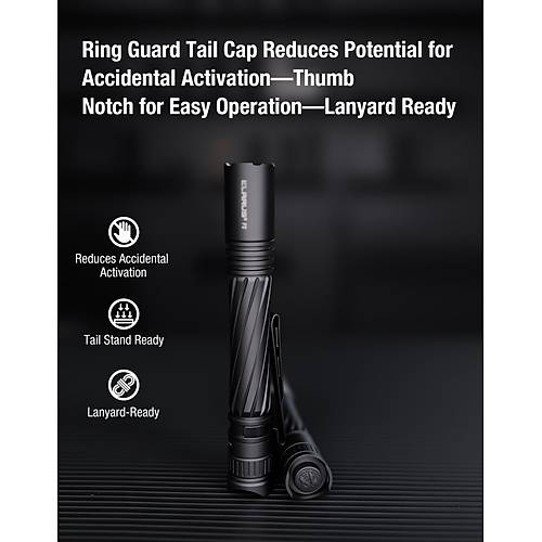 KLARUS P2 1000 Lmen Kalem Tipi EDC Taktik Fener