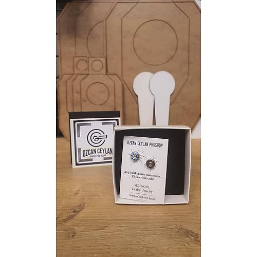 Selenofil Altn Kaplamal Gold Detay Siyah Tal Mermi Kpe