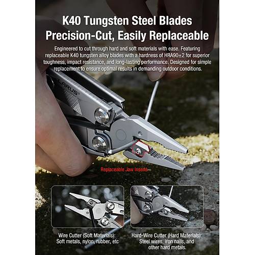 KLARUS EDC Multitool MT07 20 Fonksiyonlu