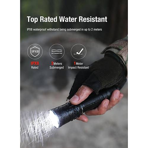 Klarus XT11R -1300 L�men Taktik El Feneri (K�l�f Hediyeli)