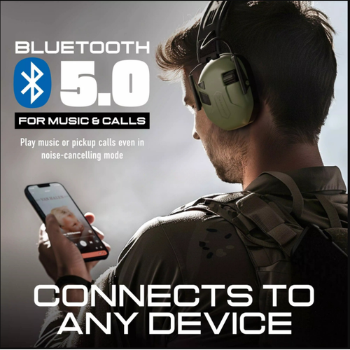EARMOR M300T Bluetooth Elektronik At Kulakl Kulak Koruma (Black) Siyah M300T-BK