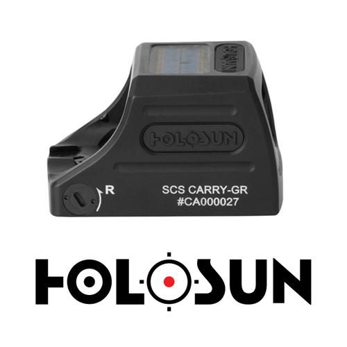 Holosun SCS Carry Solar �arjl� Multi-Reticle Green Dot (2 MOA & 32 MOA Circle)