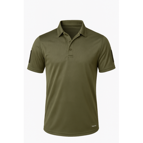Reconraptor Polo Yaka Ksa Kollu Tactical T-Shirt (Siyah)