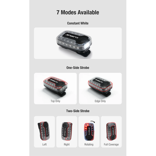 Klarus WL6 360� K�rm�z�/Mavi Strobe �kaz ve Omuz Lambas� � Dokunmatik Kontrol