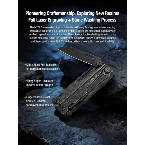 Klarus Horizon MT07 Black Stonewash 20 Fonksiyonlu Multi-Tool (K�l�fl�)