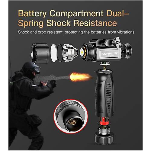 Klarus GL5 Dikey Tutamak 1350 L�men Taktik T�fek Feneri