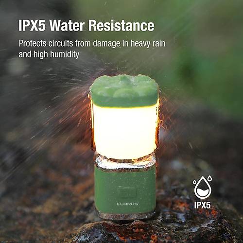 KLARUS CL8 arjl Kamp Feneri  Balkaba Formunda Aslabilir Ik, ki Renkli Aydnlatma